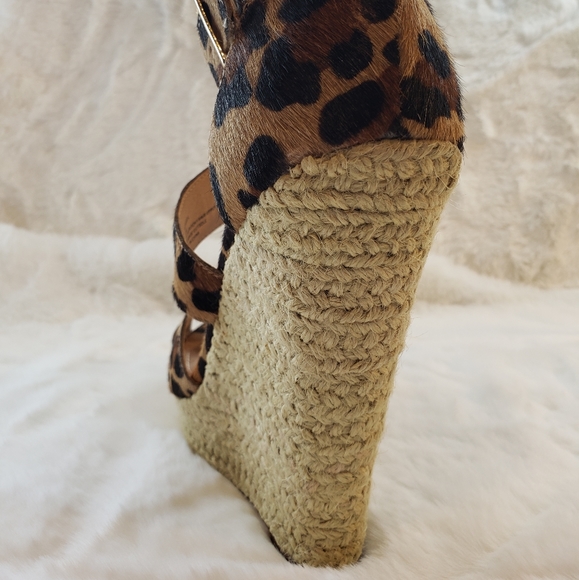 Steve Madden KLoudd-L Pony Hair Wedge Sandal - Picture 6 of 9